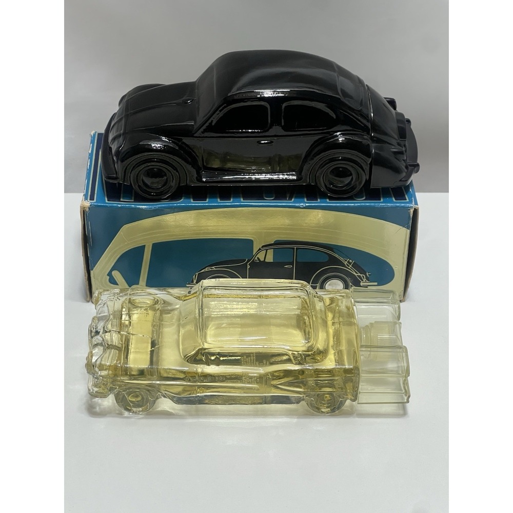 Lot 2 Vintage Avon Volkswagen Beetle Wild Country After Shave /1995 Thunderbird
